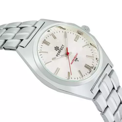 Zegarek Kwarcowy PERFECT P186-03 tarcza silver index silver 2
