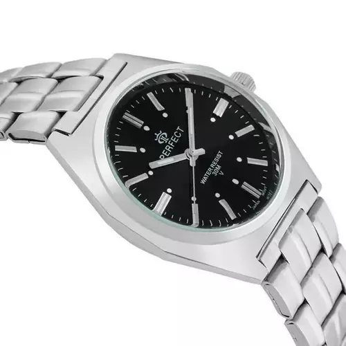 Zegarek Kwarcowy PERFECT P186-04 tarcza black index silver 2