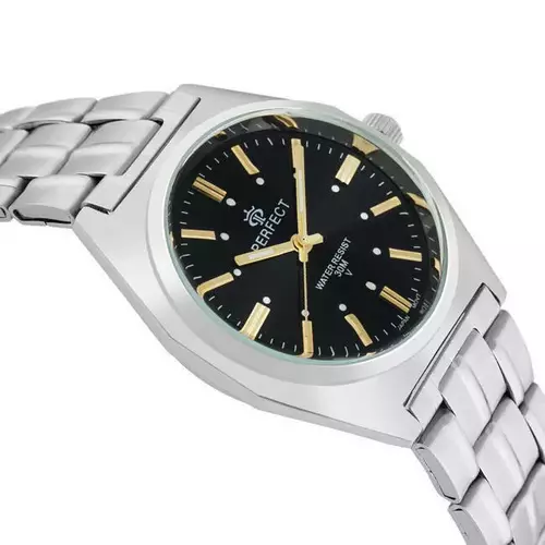 Zegarek Kwarcowy PERFECT P186-05 tarcza black index gold 2