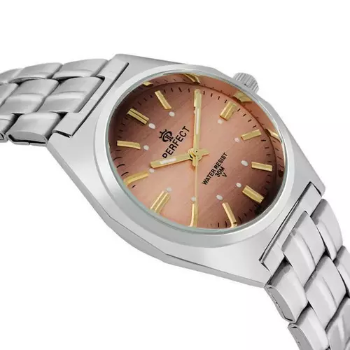 Zegarek Kwarcowy PERFECT P186-08 tarcza łososiowa 2