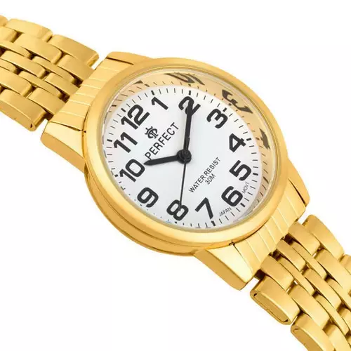 Zegarek Kwarcowy PERFECT R324-06 GOLD Metal Standard Damski 2