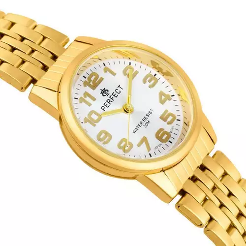 Zegarek Kwarcowy PERFECT R324-07 Gold Metal Standard Damski 2