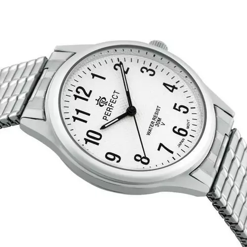 Zegarek Kwarcowy PERFECT XM281-02 Silver Gumka męska 2