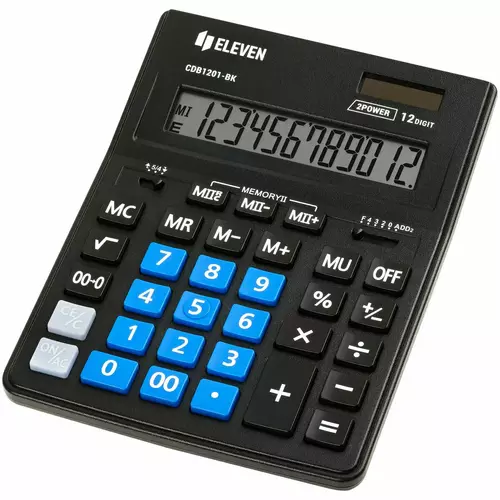Kalkulator Eleven CDB1201BK-BL 2