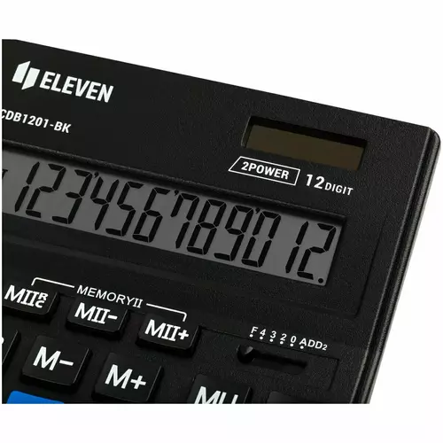 Kalkulator Eleven CDB1201BK-BL 4