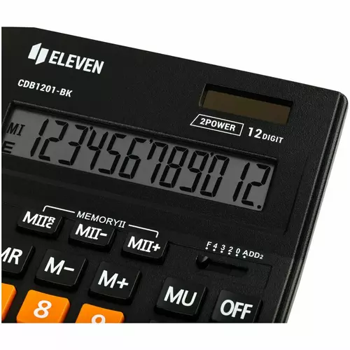 Kalkulator Eleven CDB1201BK-OR 4