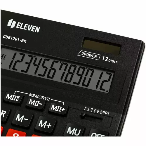 Kalkulator Eleven CDB1201BK-RD 4
