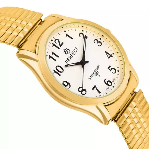 Zegarek Kwarcowy PERFECT X410-12 Gold Gumka męska 2