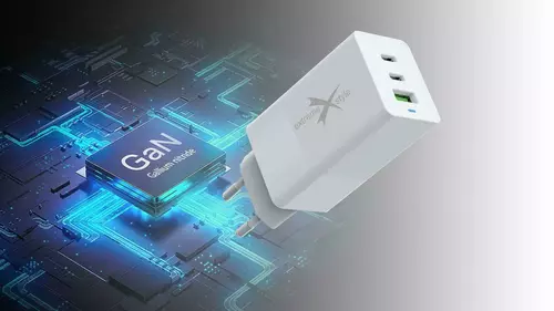 Ładowarka sieciowa eXtremestyle GaN evo 65W 2xUSB-C+USB TC65CCUGAN 5
