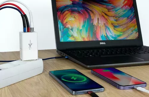 Ładowarka sieciowa eXtremestyle GaN evo 65W 2xUSB-C+USB TC65CCUGAN 6
