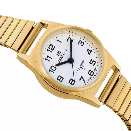 PERFECT GUMKA Damska GOLD  XD164-03 tarcza biała 2