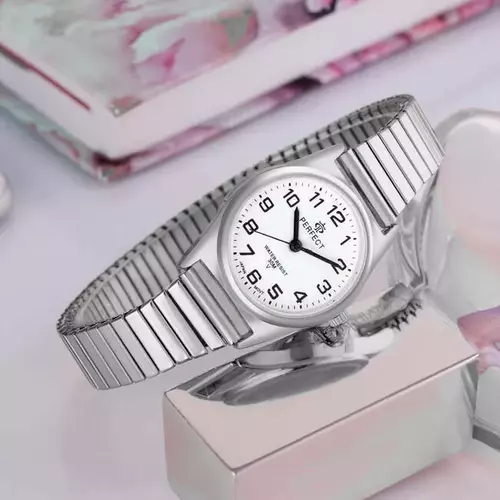Zegarek PERFECT gumka damska silver XD164-01 3
