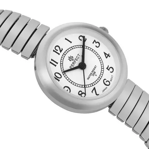 Zegarek PERFECT gumka damska silver XD556-01 2