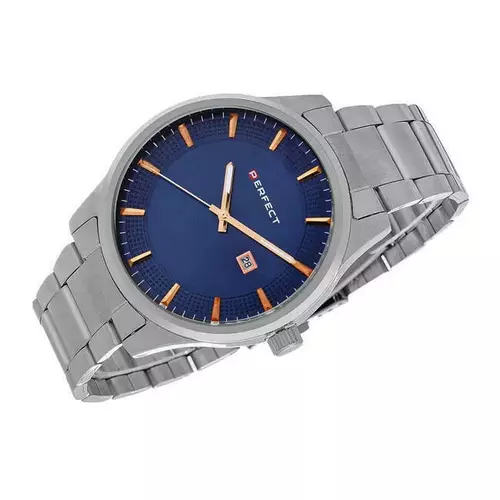 Zegarek PERFECT M105 -03 SILVER TARCZA NIEBIESKA 2