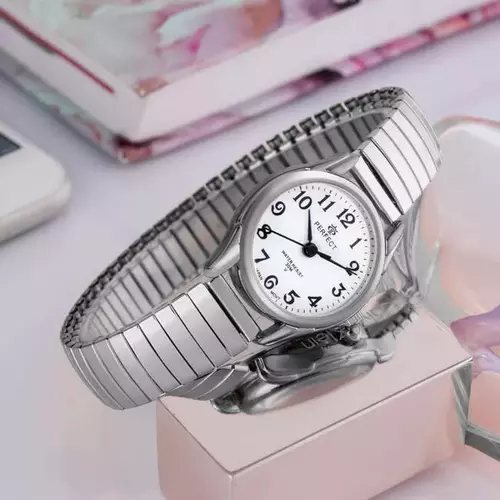 PERFECT GUMKA Damska  XD075 - 01 SILVER TARCZA BIAŁA 3