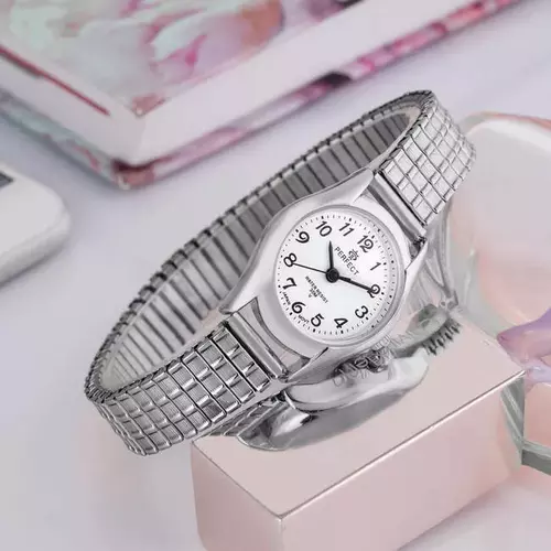 PERFECT GUMKA Damska  XD133-01  SILVER tarcza biała 8