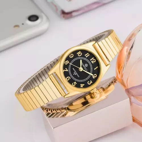 PERFECT GUMKA Damska  X165-06 GOLD  tarcza CZARNA 3