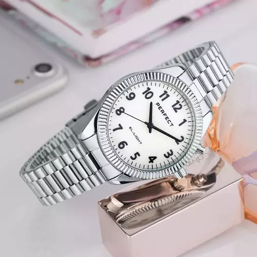 Zegarek PERFECT EL003S-01 SILVER Metal Standard Damski ILUMINATOR 4