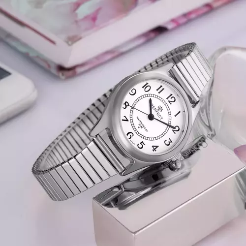 PERFECT GUMKA Damska  XD446-02 SILVER   tarcza SILVER 2