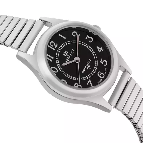 PERFECT GUMKA Damska  XD446-03 SILVER   tarcza CZARNA 2