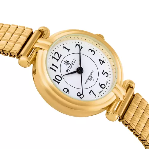 PERFECT GUMKA Damska GOLD  XD782-02  tarcza biała 3