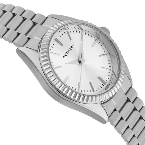 Zegarek Kwarcowy PERFECT S393-01 IPS tarcza srebrna 2
