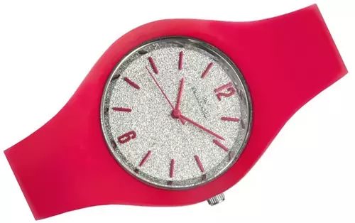 Zegarek Jordan Kerr P121W pasek silikon różowy tarcza silver index rose 2