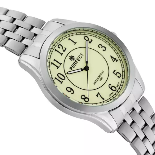 Zegarek Kwarcowy PERFECT R403J-37  Metal Standard Męski tarcza fluorescencyjna 2