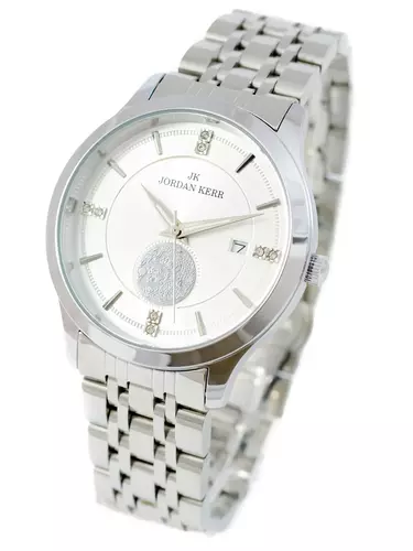 Zegarek kwarcowy JK L1065 IPS srebrna tarcza 3