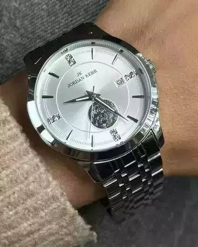 Zegarek kwarcowy JK L1065 IPS srebrna tarcza 4