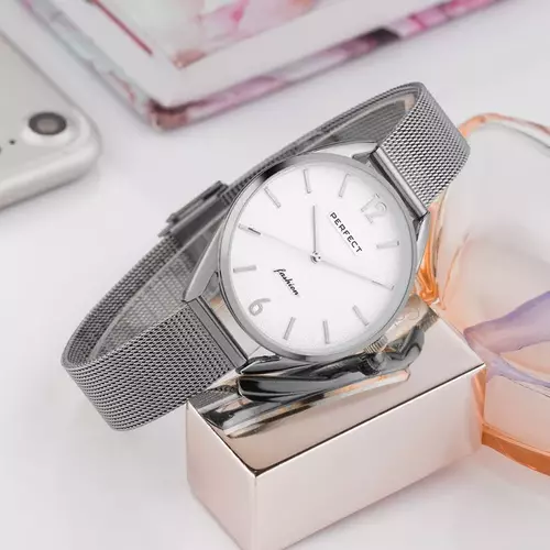 Zegarek PERFECT F347 SIATKA SILVER 3