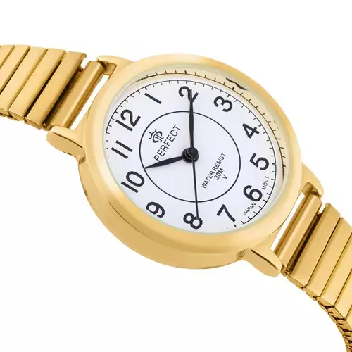 Zegarek PERFECT GUMKA Damska  XD284-03 Gold  tarcza biała 2