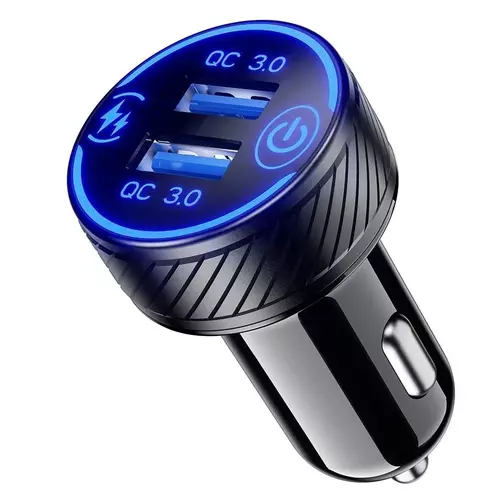 Ładowarka  eXtremestyle  samochodowa CC36UU 2xUSB QC3.0 36W 2