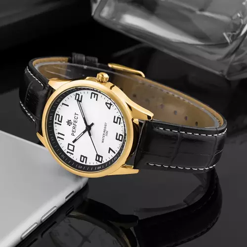 Zegarek Kwarcowy PERFECT C405L-06 Gold TARCZA BIAŁA RING 3