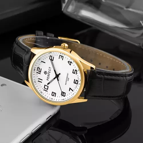 Zegarek Kwarcowy PERFECT C405L-07 Gold TARCZA BIAŁA BEZ RINGU 3