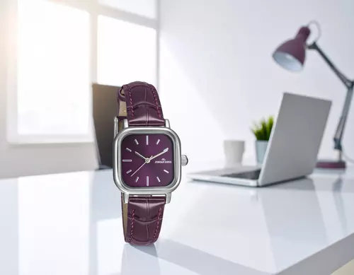 Zegarek JORDAN KERR P9001 IPS pasek fioletowy 5