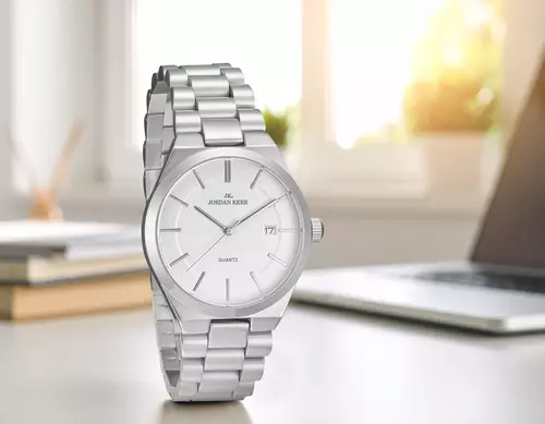 Zegarek JORDAN KERR P9012 IPS Srebrna Tarcza 5