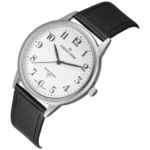 Zegarek JORDAN KERR LG001-03 IPS STANDARD MĘSKI  pasek czarny tarcza biała 3