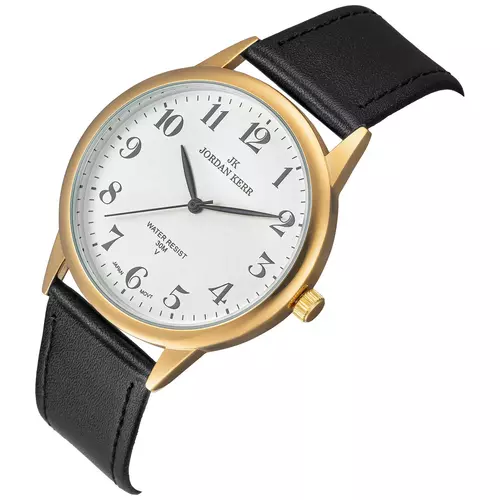 Zegarek JORDAN KERR LG001-07 IPG STANDARD MĘSKI pasek czarny tarcza srebrna 3