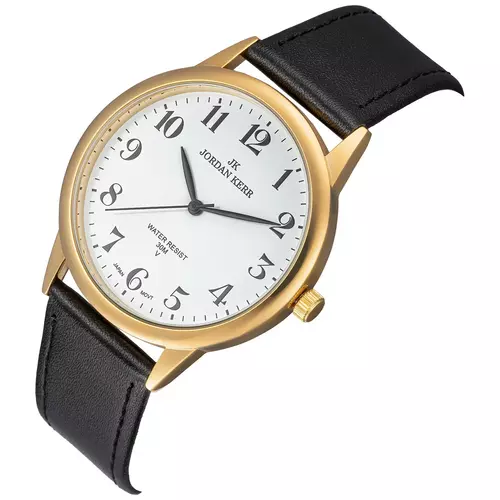Zegarek JORDAN KERR LG001-09 IPG STANDARD MĘSKI pasek czarny tarcza biała 3