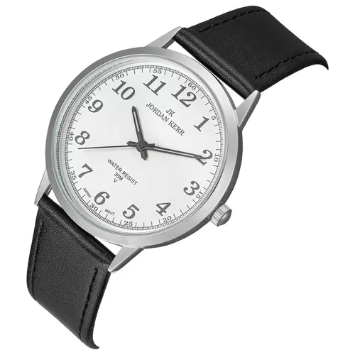 Zegarek JORDAN KERR LG002-05 IPS STANDARD pasek czarny tarcza srebrna 3