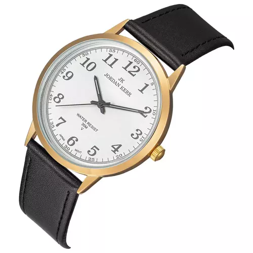 Zegarek JORDAN KERR LG002-07 IPG STANDARD pasek czarny tarcza srebrna 3
