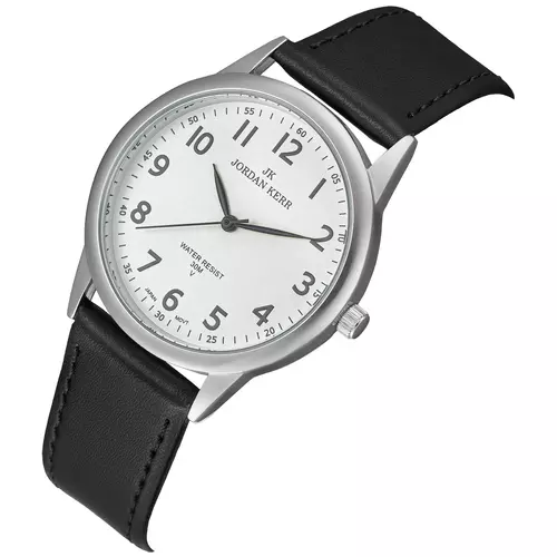 Zegarek JORDAN KERR LG003-05 IPS STANDARD pasek czarny tarcza srebrna 3