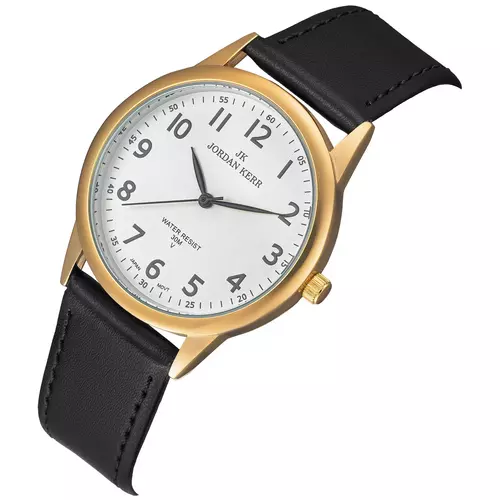 Zegarek JORDAN KERR LG003-07 IPG STANDARD pasek czarny tarcza srebrna 3