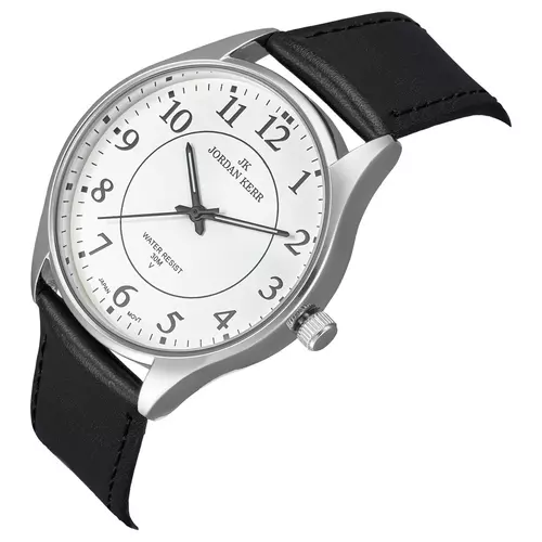 Zegarek JORDAN KERR LG004-03 IPS STANDARD pasek czarny tarcza biała 3