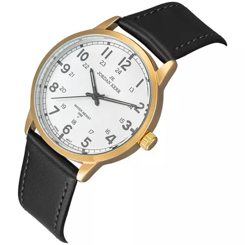 Zegarek JORDAN KERR LG008-07 IPG STANDARD pasek czarny tarcza srebrna 3