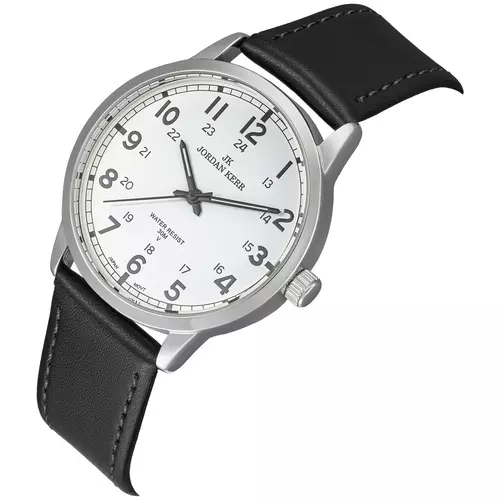 Zegarek JORDAN KERR LG010-03 IPS STANDARD pasek czarny tarcza biała 3
