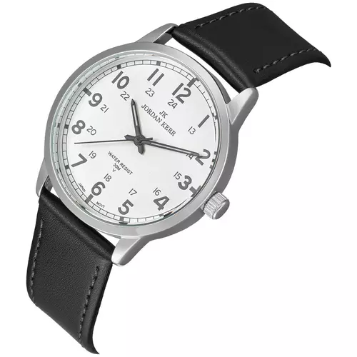 Zegarek JORDAN KERR LG010-05 IPS STANDARD pasek czarny tarcza srebrna 3