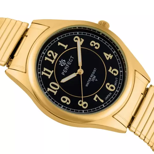 Zegarek PERFECT GUMKA MĘSKA  X409-17 GOLD 2