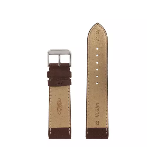 Pasek CHERMOND A210V VEGAN CIEMNO-BRĄZOWY 22MM 3